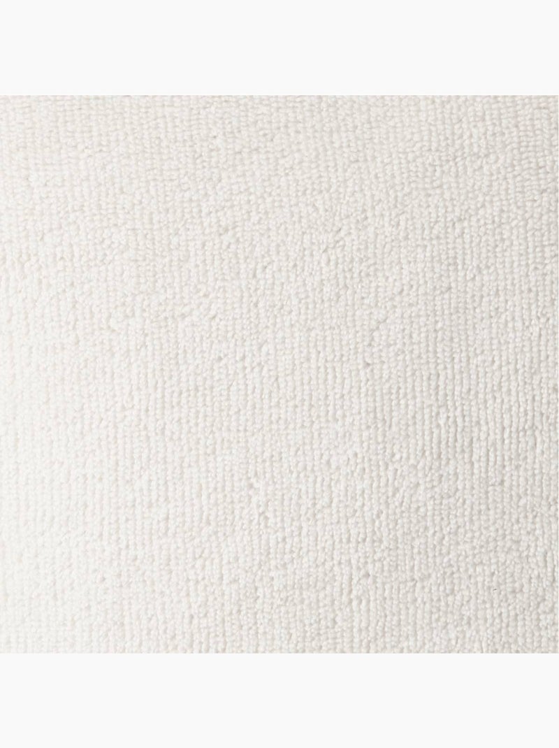 Coussin déhoussable imitation fourrure BOUCLETTE Ecru - Kiabi