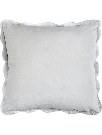 Coussin déhoussable imitation fourrure