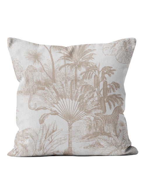 Coussin déhoussable imprimé en polycoyon 40x40 cm KENYA, par Soleil d'Ocre - Kiabi