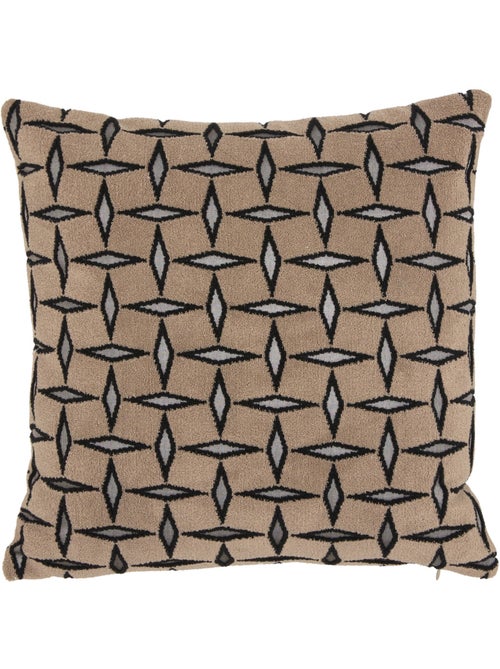 Coussin déhoussable jacquard DIAMANT - Kiabi