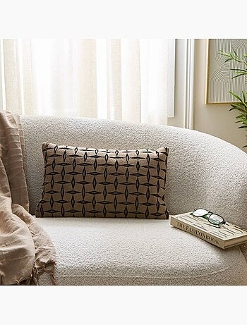 Coussin déhoussable jacquard DIAMANT