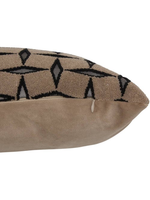 Coussin déhoussable jacquard DIAMANT - Kiabi