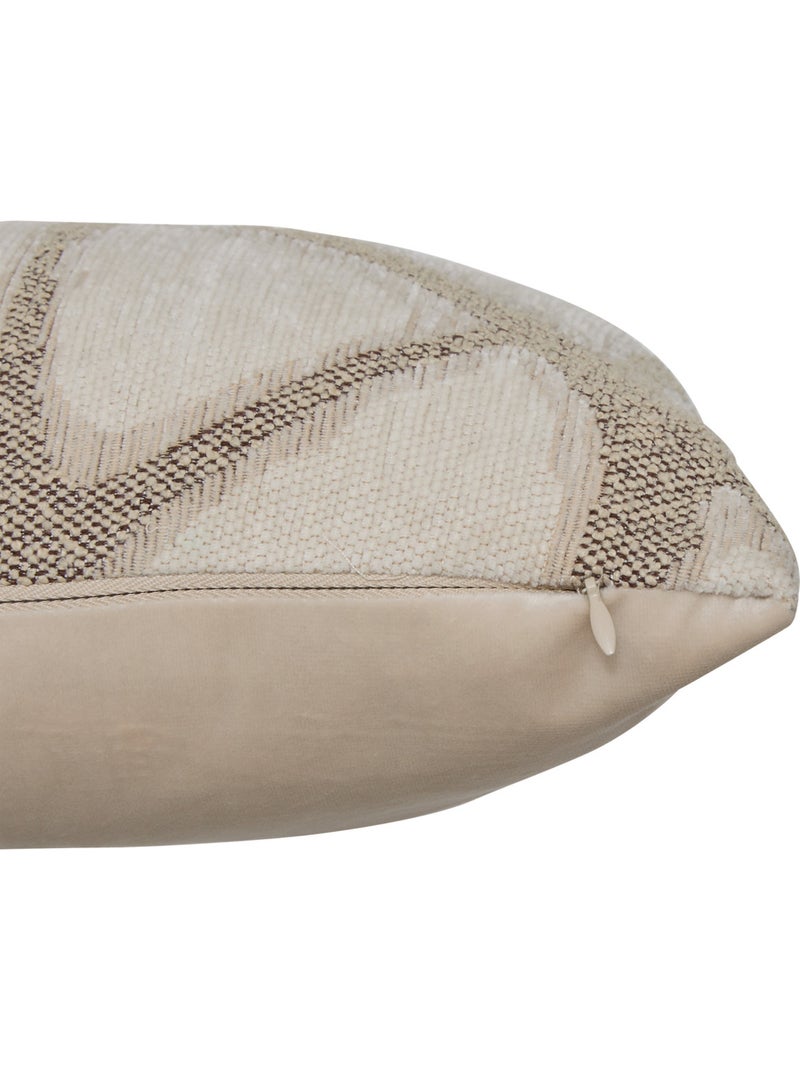 Coussin déhoussable jacquard DUNE Beige - Kiabi