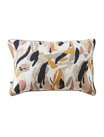 Coussin déhoussable JULIA Gaze de coton, passepoil raffiné et confort cocoon