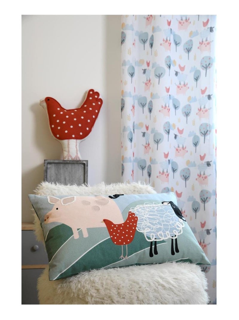 Coussin dehoussable Les animaux de Tom Vert - Kiabi