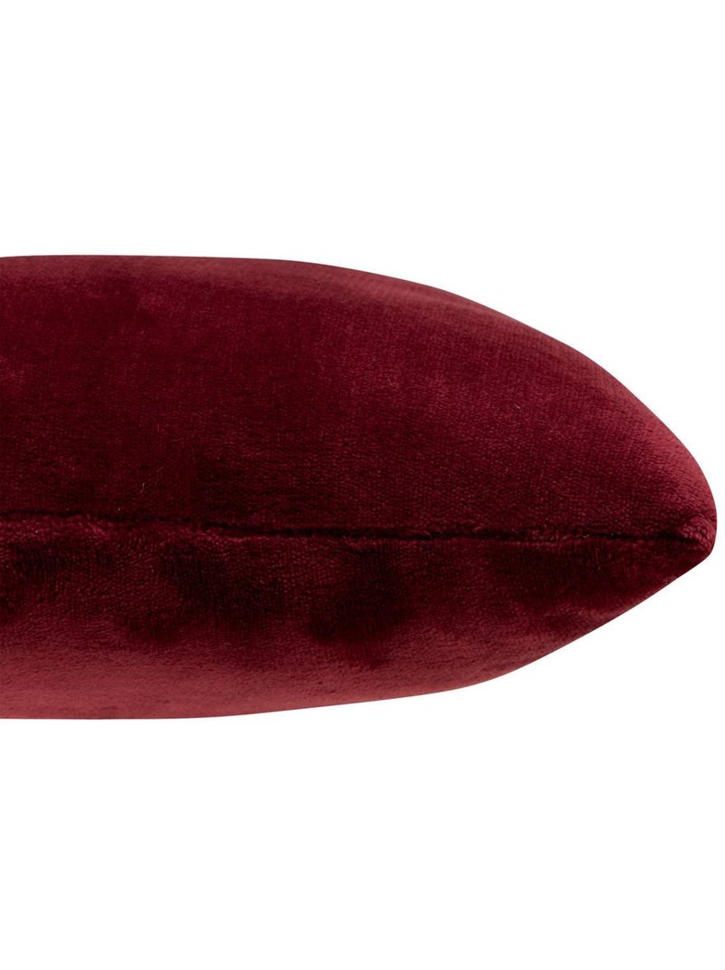 Coussin déhoussable OLLIS Rouge grenat - Kiabi