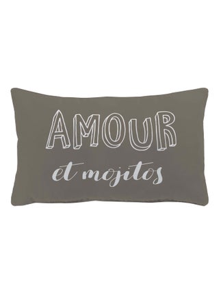 Coussin déhoussable Pacifique Mojitos Taupe