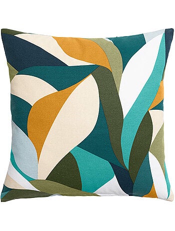 Coussin déhoussable – polycoton – imprimé Swan