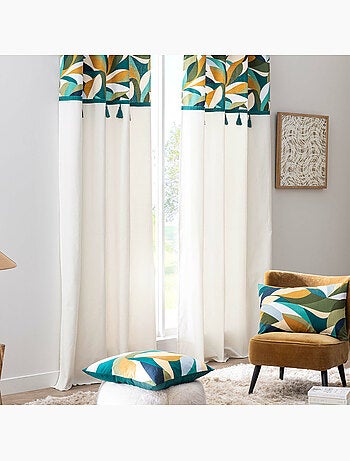 Coussin déhoussable – polycoton – imprimé Swan