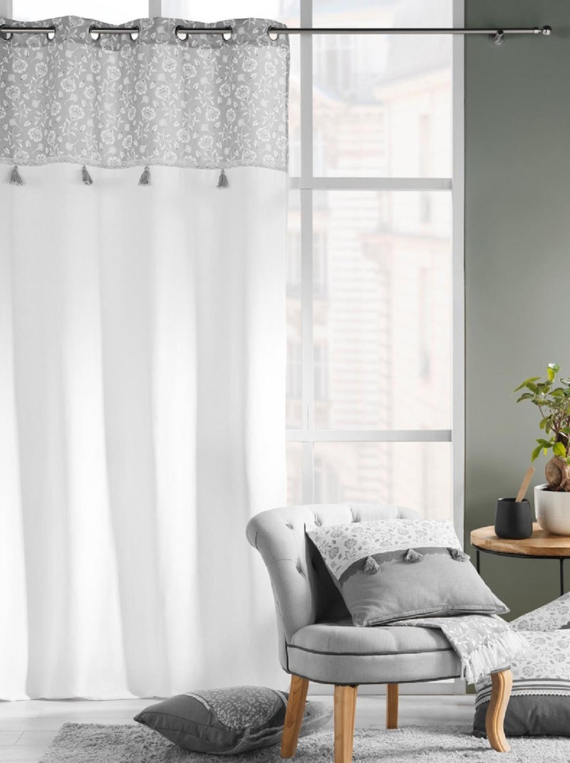 Coussin Déhoussable Rectangle Flavie Gris - Kiabi