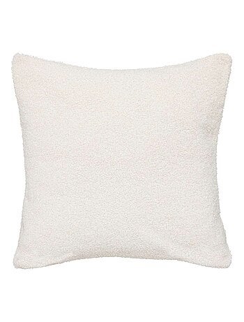 Coussin déhoussable Snowy - Bouclette unie