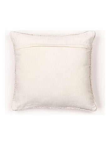 Coussin déhoussable tufté imprimé animalier coton FUNNY