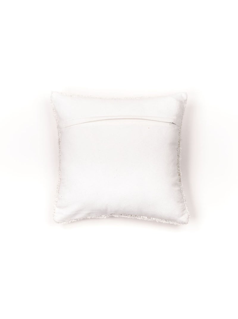 Coussin déhoussable tufté imprimé animalier coton FUNNY Blanc - Kiabi