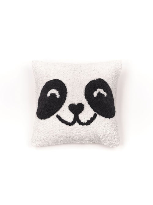 Coussin déhoussable tufté imprimé animalier coton FUNNY - Kiabi