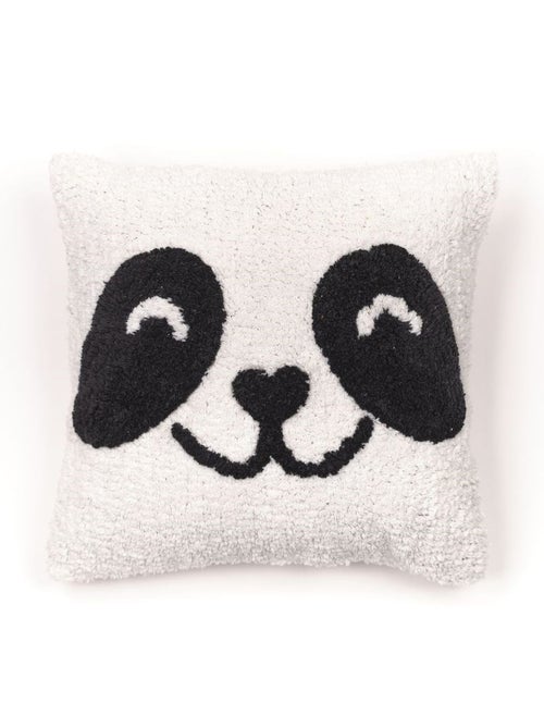Coussin déhoussable tufté imprimé animalier coton FUNNY - Kiabi