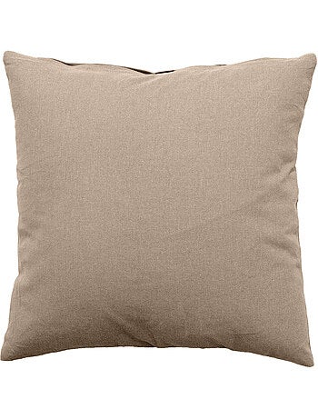 Coussin uni effet Bachette déhoussable - 40 x 40 cm