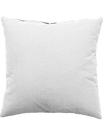 Coussin uni effet Bachette déhoussable - 40 x 40 cm
