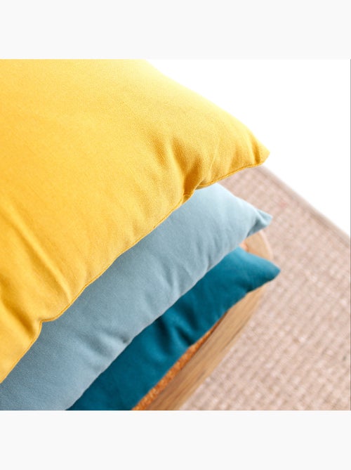 Coussin déhoussable uni en coton - Kiabi Coussin déhoussable uni en coton - Kiabi