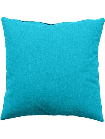 Coussin déhoussable uni en coton