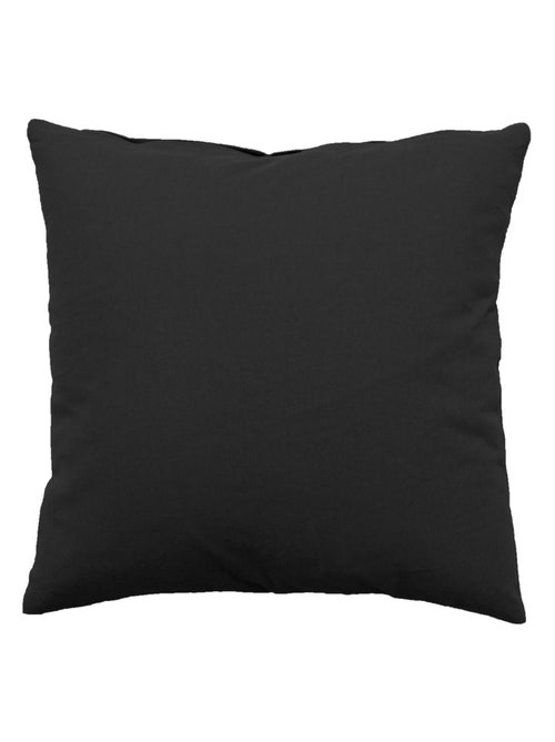 Coussin déhoussable uni en coton - Kiabi
