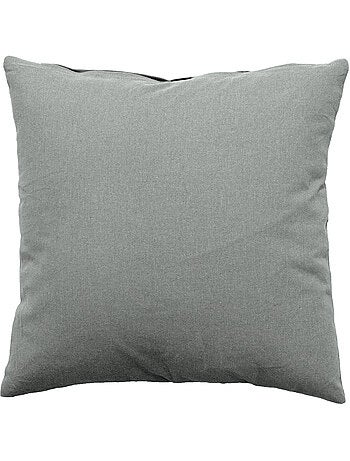Coussin uni effet Bachette déhoussable - 40 x 40 cm