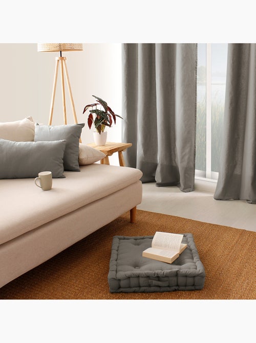 Coussin déhoussable uni en coton - Kiabi Coussin déhoussable uni en coton - Kiabi