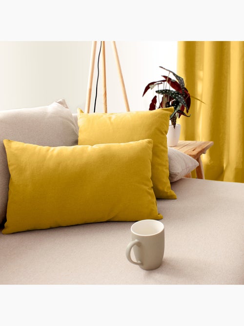 Coussin déhoussable uni en coton - Kiabi Coussin déhoussable uni en coton - Kiabi