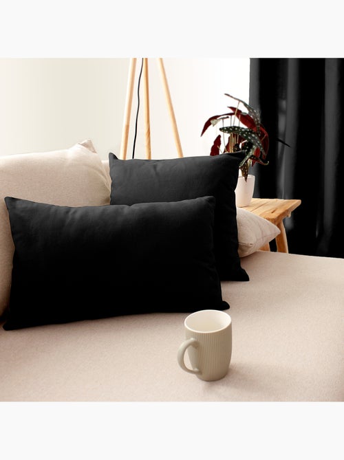 Coussin déhoussable uni en coton - Kiabi Coussin déhoussable uni en coton - Kiabi