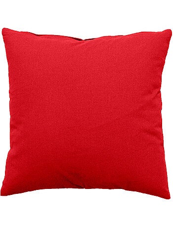 Coussin uni effet Bachette déhoussable - 40 x 40 cm