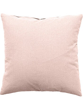 Coussin uni effet Bachette déhoussable - 40 x 40 cm