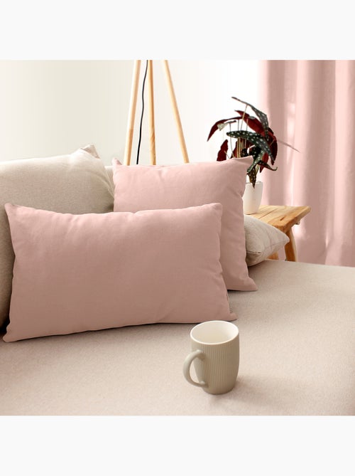 Coussin déhoussable uni en coton - Kiabi Coussin déhoussable uni en coton - Kiabi