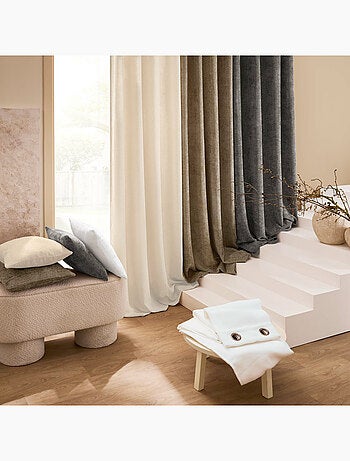 Coussin Déhoussable – Velours Chenille Léo