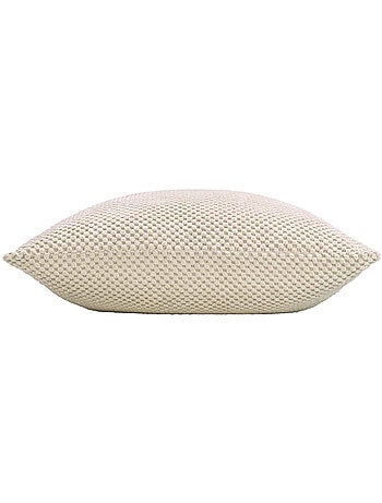 Coussin déhoussable velours relief java