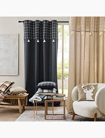 Coussin déhoussable – Velours uni & imitation fourrure – VIK