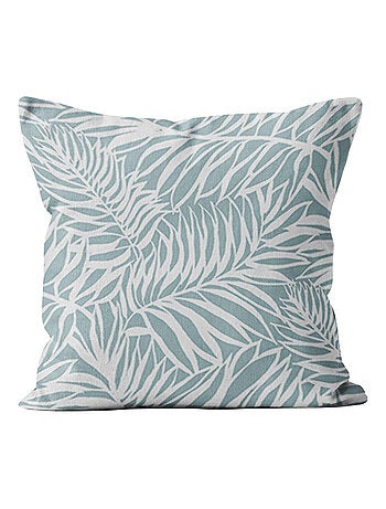 Coussin déhoussdable imprimé en polycoton 40x40 cm GUYANE, par Soleil d'Ocre