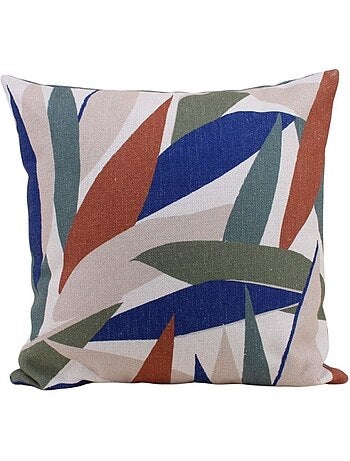 Coussin déperlant & anti uv feuillage 40x40cm