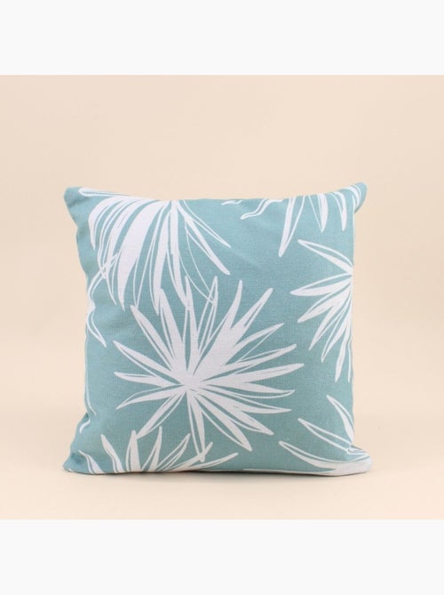 Coussin déperlant & anti uv fleuri vert 40x40cm - Kiabi Coussin déperlant & anti uv fleuri vert 40x40cm - Kiabi