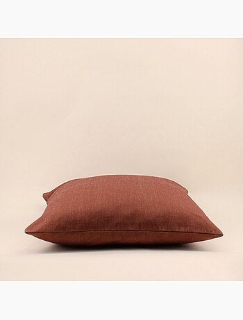 Coussin déperlant & anti uv marron 60x60cm