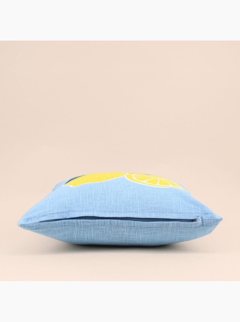 Coussin déperlant & anti uv motifs citrons 40x40cm Jaune - Kiabi
