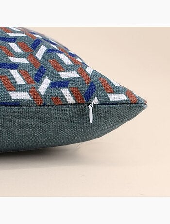 Coussin déperlant & anti uv motifs géometriques 30x50cm