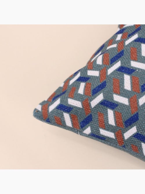 Coussin déperlant & anti uv  motifs géometriques 30x50cm - Kiabi