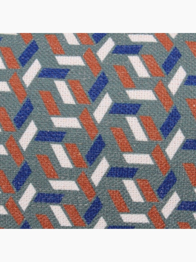 Coussin déperlant & anti uv  motifs géometriques 30x50cm Bleu - Kiabi