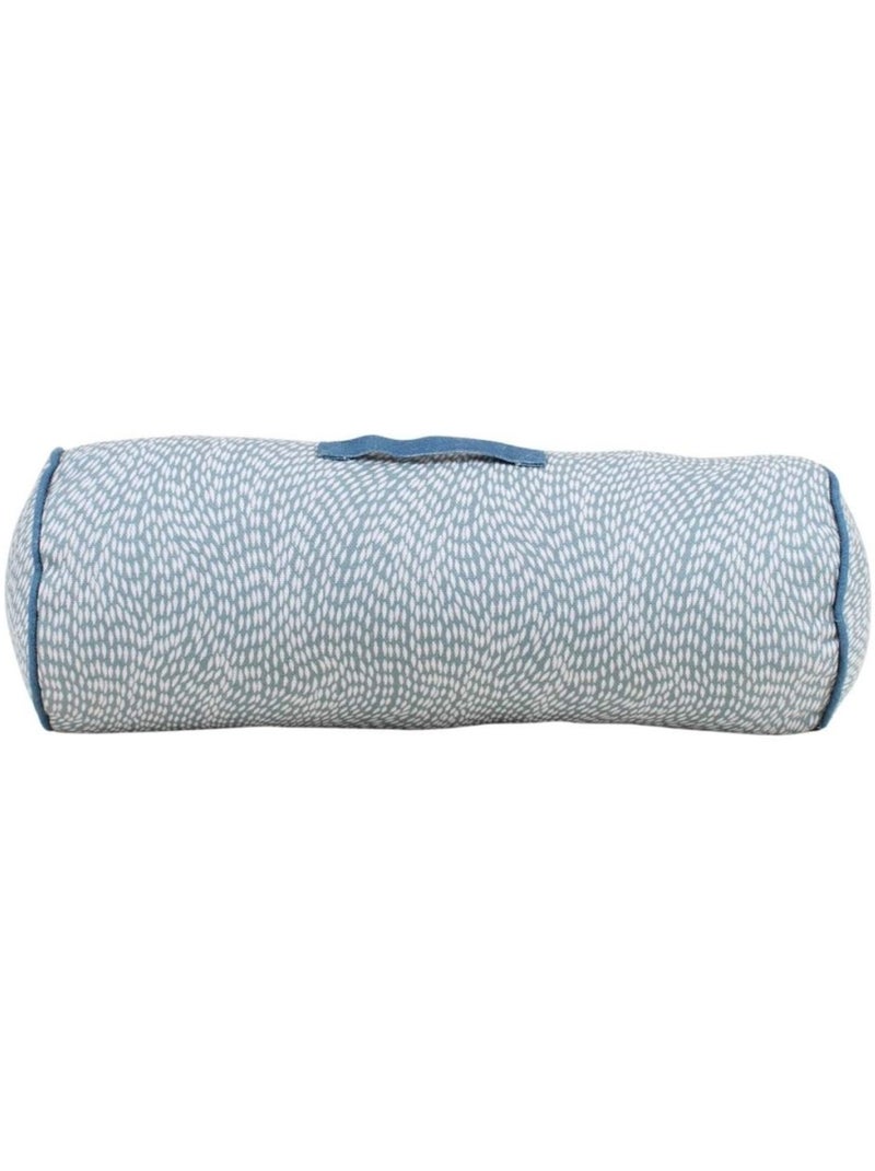 Coussin déperlant & anti uv motifs organiques 30x50cm Gris foncé - Kiabi