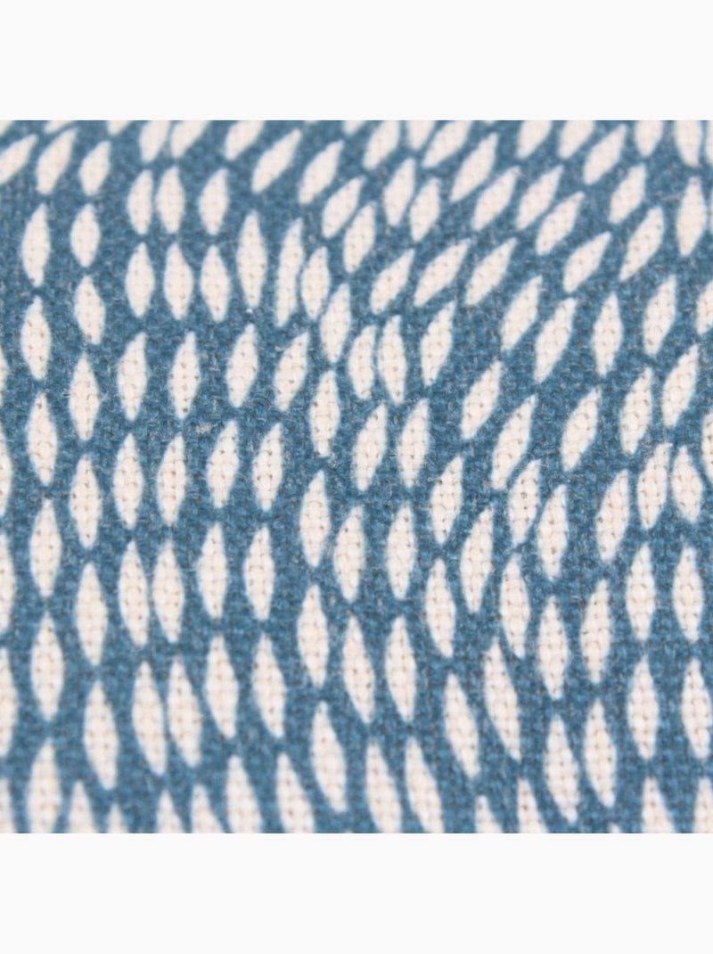 Coussin déperlant & anti-uv motifs organiques 30x70cm Bleu - Kiabi