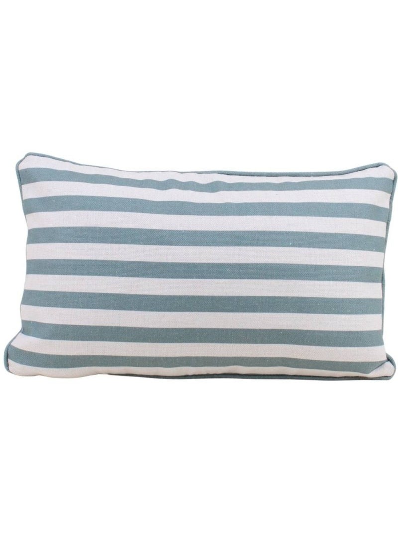 Coussin déperlant & anti uv rayé 30x50cm Beige - Kiabi
