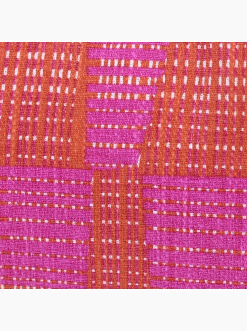 Coussin déperlant & anti-uv rose et orange 30x50cm - Kiabi
