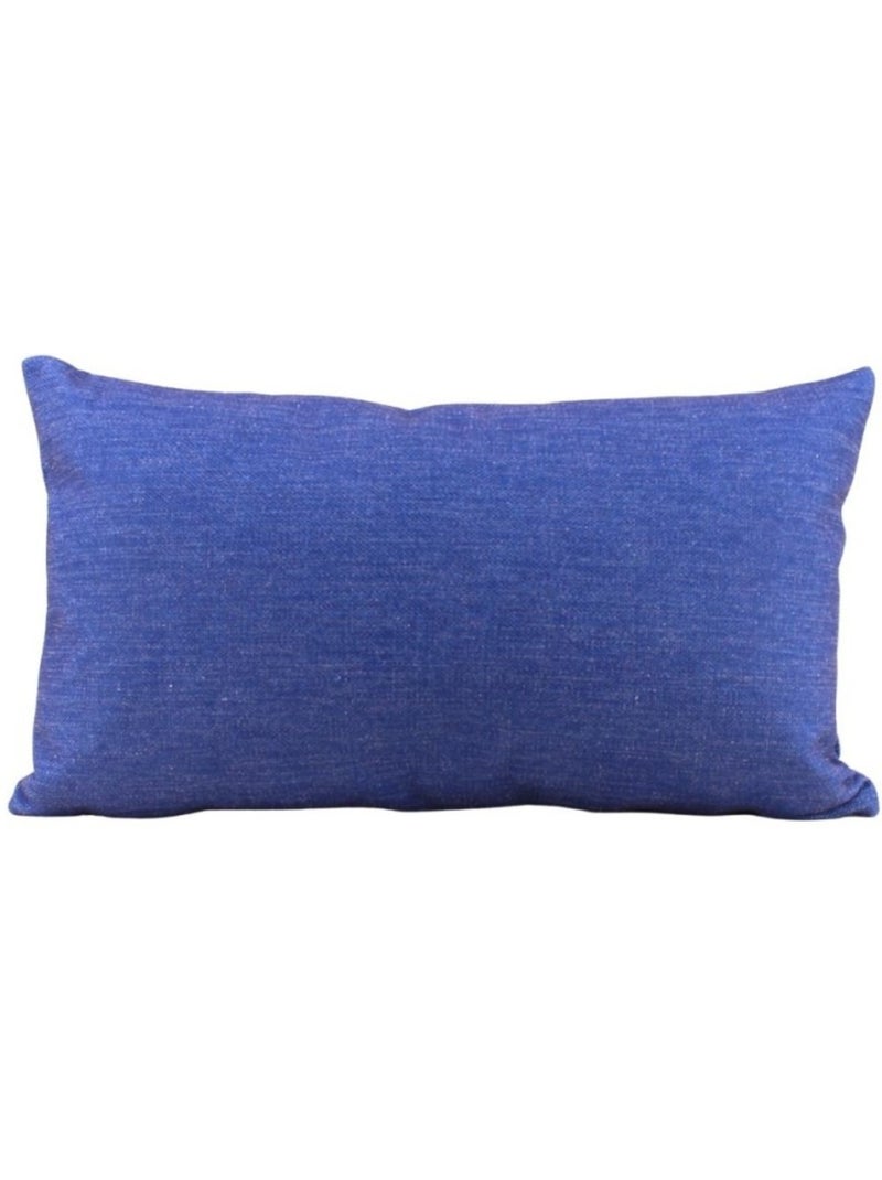 Coussin déperlant & anti uv uni bleu 30x50cm Bleu - Kiabi