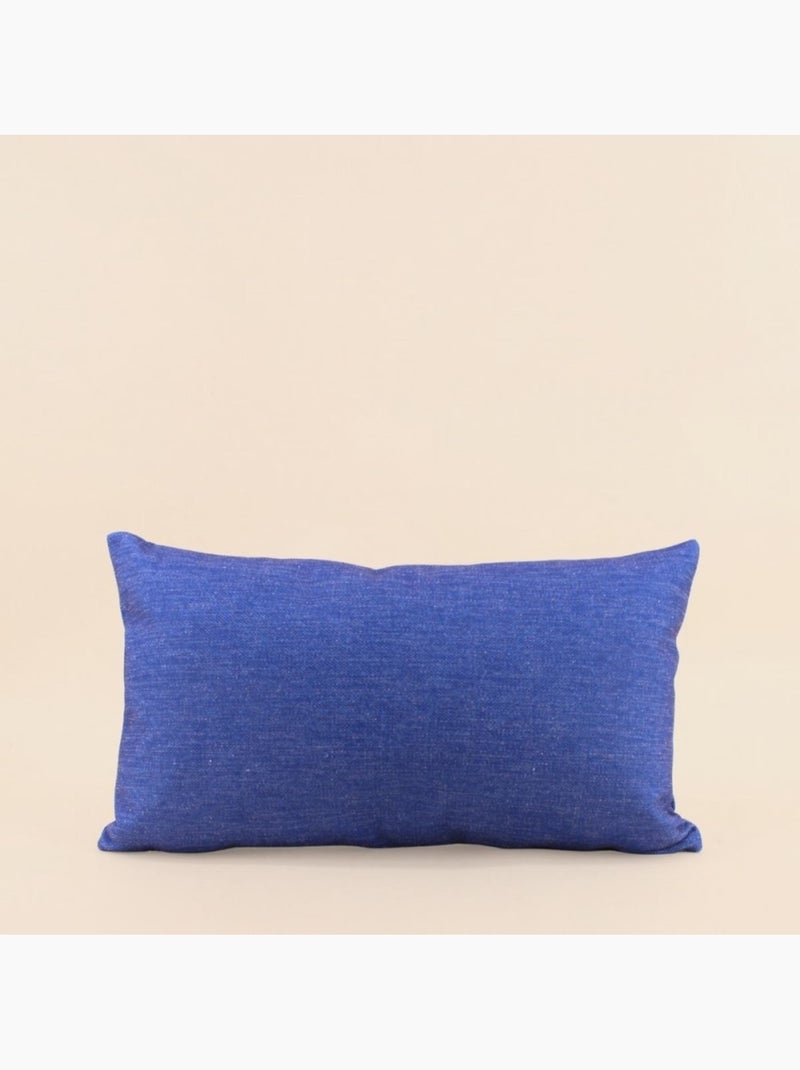 Coussin déperlant & anti uv uni bleu 30x50cm Bleu - Kiabi