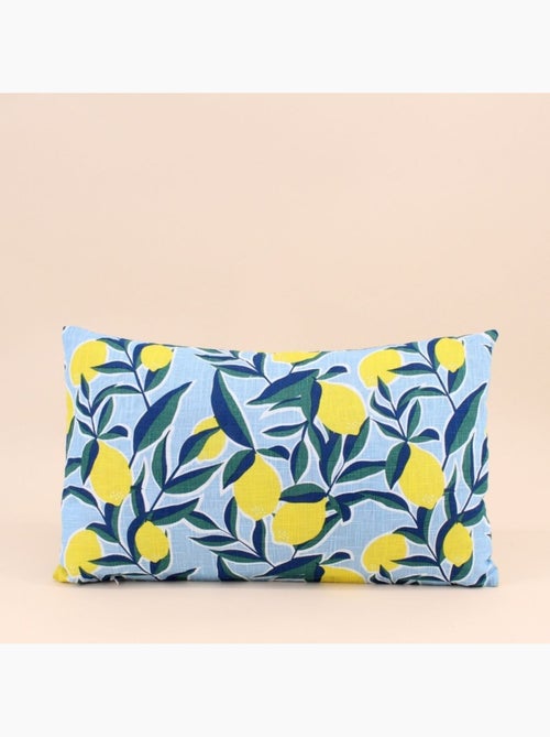 Coussin déperlant et anti-uv  motifs citrons 30x50cm - Kiabi