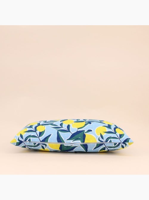 Coussin déperlant et anti-uv  motifs citrons 30x50cm - Kiabi